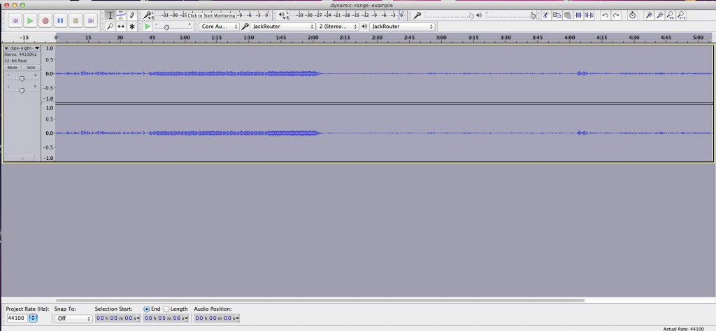 Portions of this audio are inaudible. An unforgivable mistake that is obvious on the waveform.