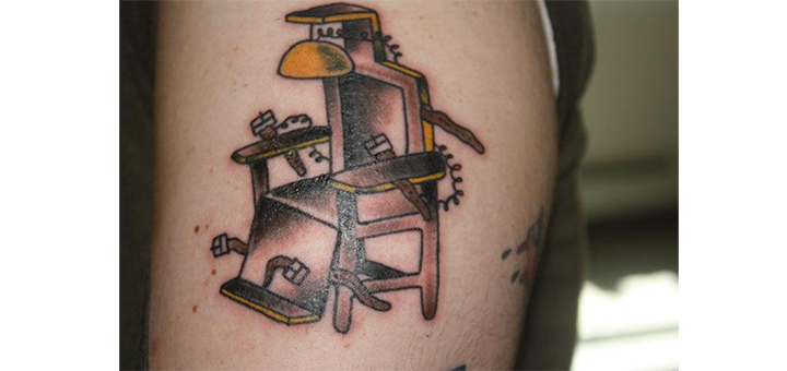 Tattoo of Electric Chair